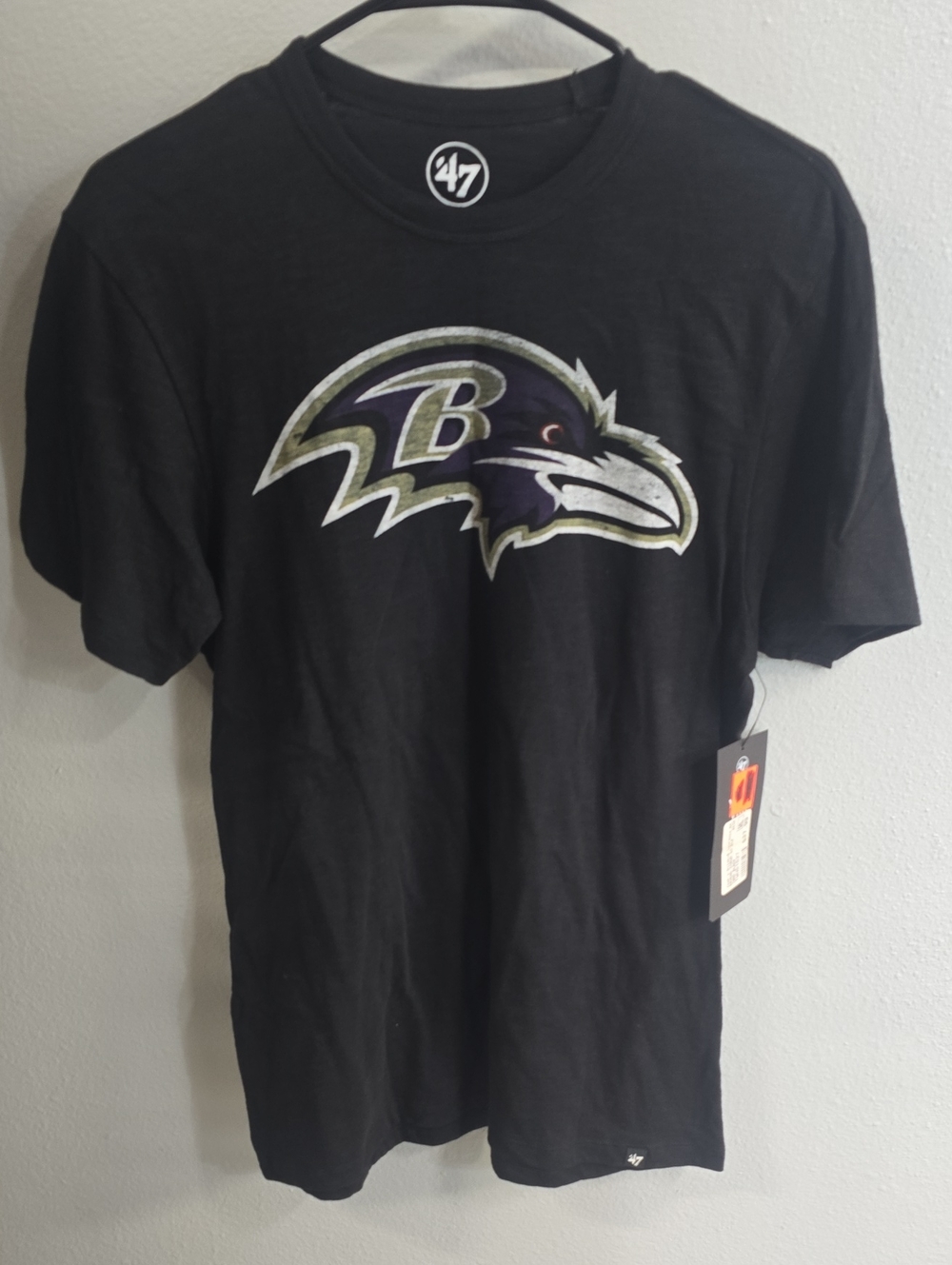 47 Baltimore Ravens Black Short-Sleeve Logo Tee